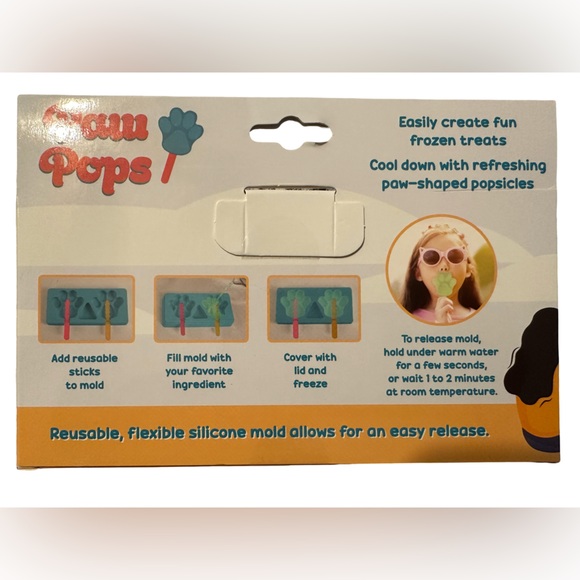 Paw Pops Silicone Popsicle Molds Set of 2  NIB - Picture 2 of 2